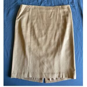 Talbot's Italian Tan Camel Hair Pencil Skirt, size 16, Academia, Preppy, Career